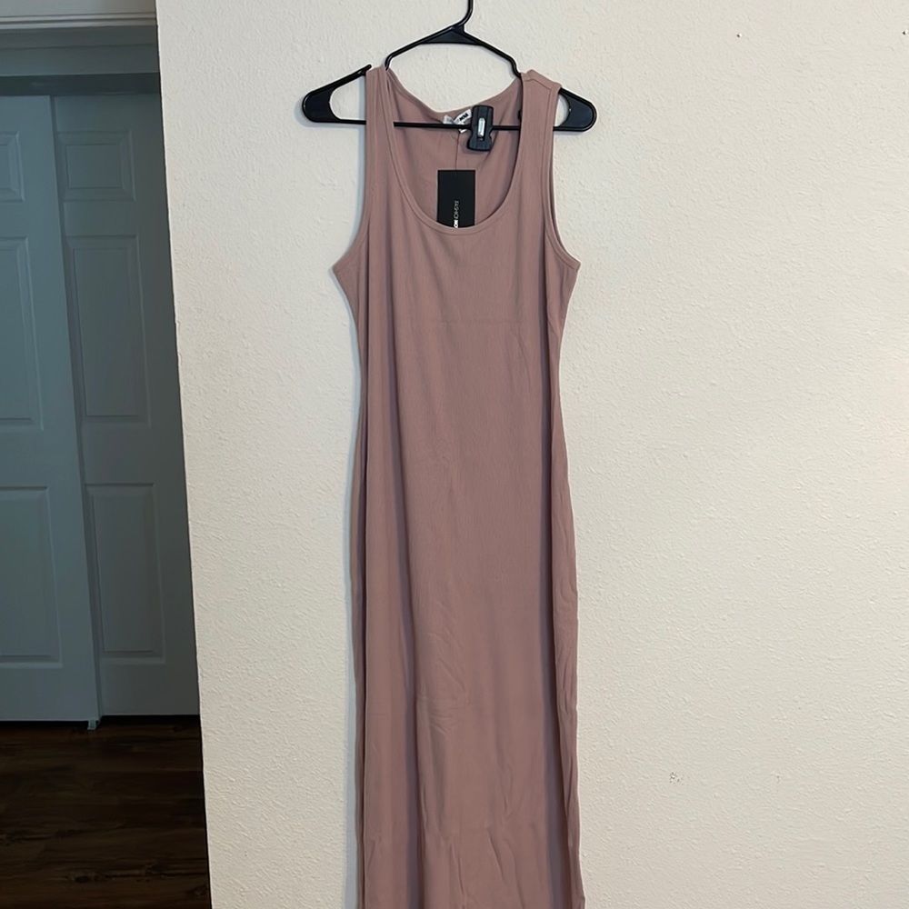 Rose Colored, Full length T-Shirt Dress